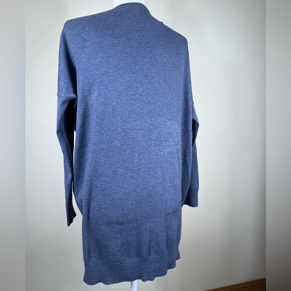 Dreamers by debut  Tunic Long Sleeve Smoke Blue Lightweight Sweater, Size S/M - Picture 4 of 9